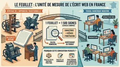 Feuillet 1 500 signes : facturation en rédaction web